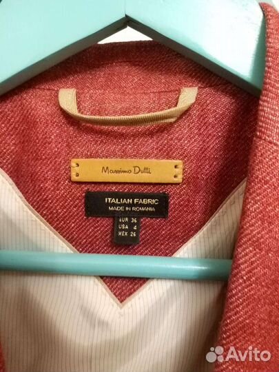 Massimo dutti пиджак лен размер 36
