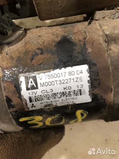 Стартер пежо 308 408