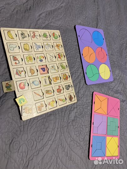 Развивающие деревянные игрушки монтессори