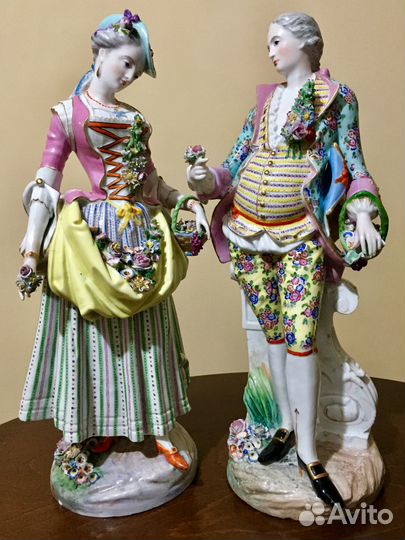 Парные статуэтки. Высота -47 см. Samson