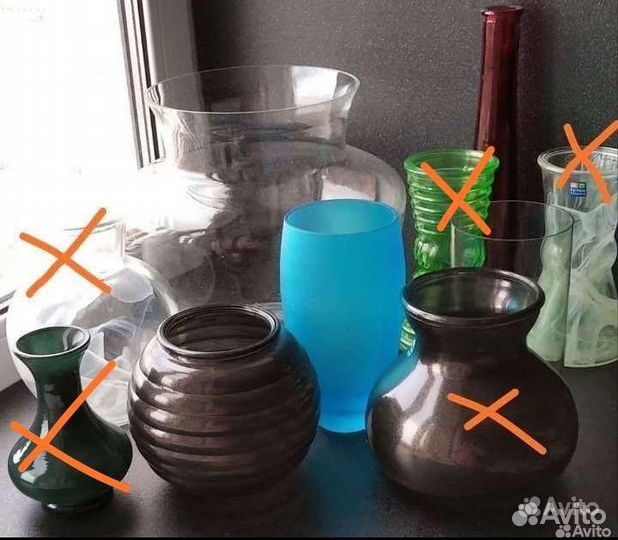 Вазы, крынка, подсвечники, шкатулка