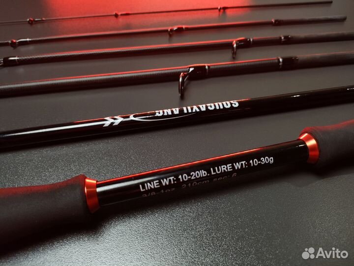 Компактный спиннинг travel 2.1м/10-30г с катушкой