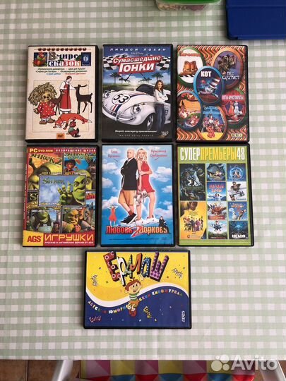 DVD диски с мультиками и фильмами