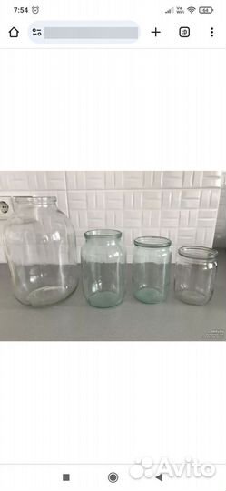 Стеклянные банки 3 л.; 1л.; 0.5 л