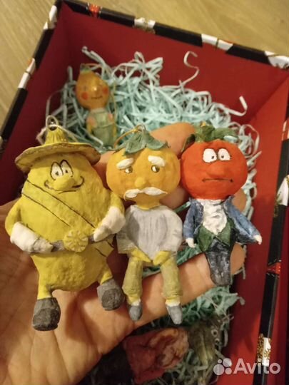 Набор ватных игрушек Чиполлино и Чебурашка