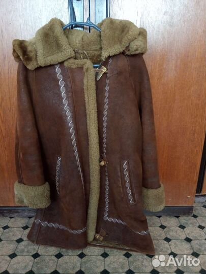Дубленка натуральная на девочку 7-10 лет