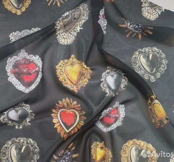 Ткань шифон принт