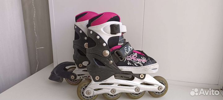Роликовые коньки детские раздвижные