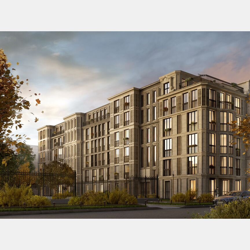 2-к. квартира, 61,6 м², 3/7 эт.