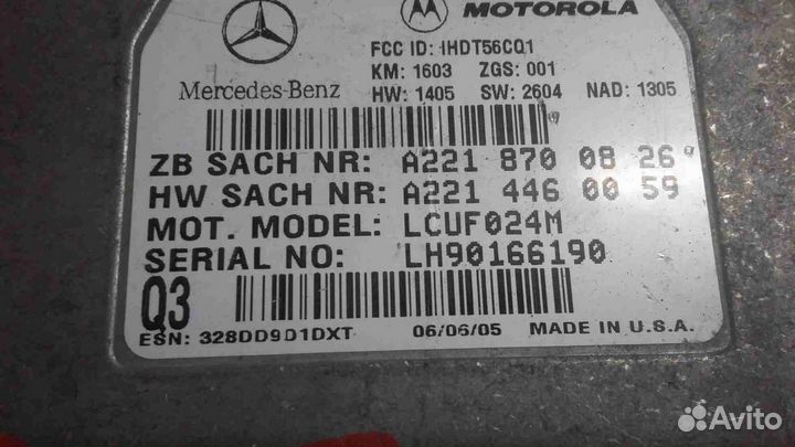 Блок электронный Mercedes benz M-klasse (ml) 22187