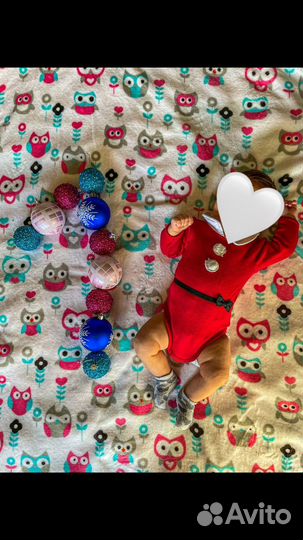 Новогодний боди Санта