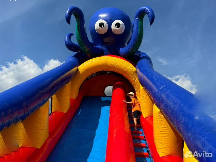 Большой надувной батут “Подводный мир”