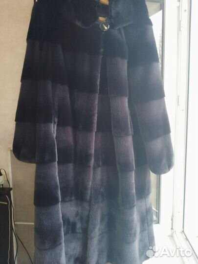 Шуба натуральная кролик рекс