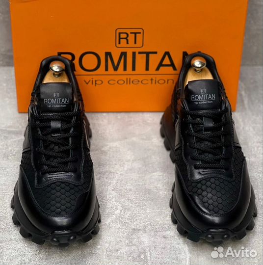 Кроссовки мужские Romitan Натуральная кожа