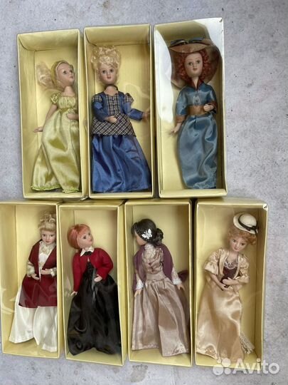 Фарфоровые куклы дамы эпохи