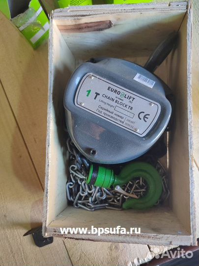 Таль ручная шестеренная 1т 6м Euro-lift