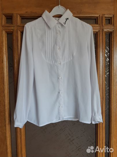 Блузка школьная белая 140