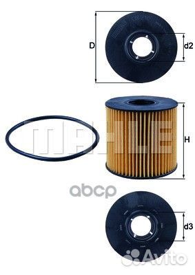 Фильтр масл.renault/opel vivaro OX210D Mahle/Kn