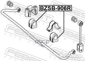 Втулка стабилизатора mercedes benz sprinter 906