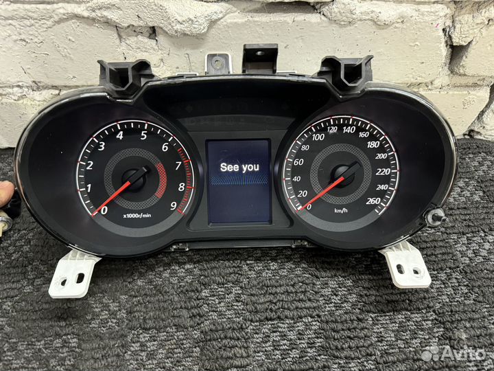 Приборка Lancer x Ralliart цветная русский язык