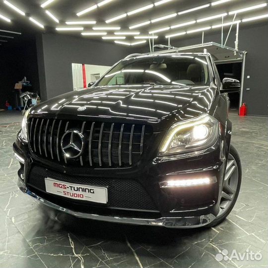 Губа + дхо с накладками + Решетка на GL-Class X166