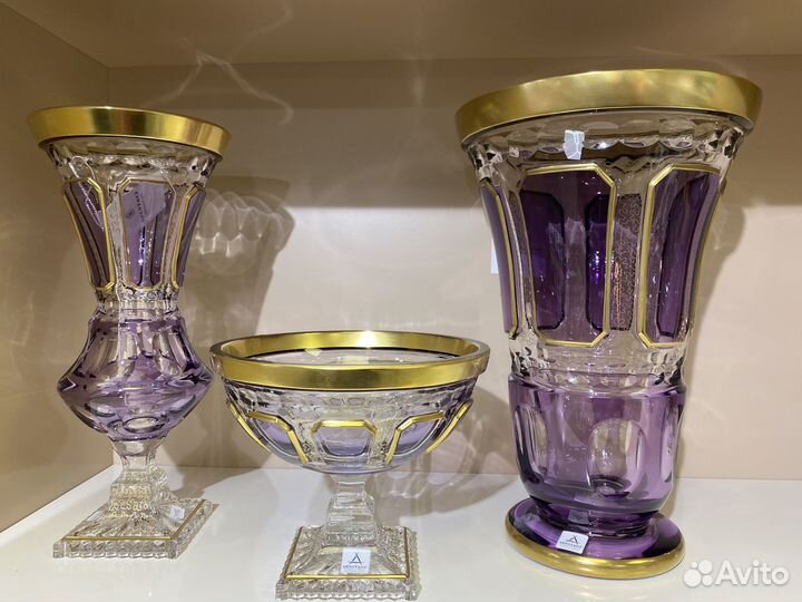 Немецкие хрустальные вазы 