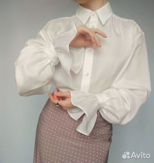 Женская блуза рубашка шелк