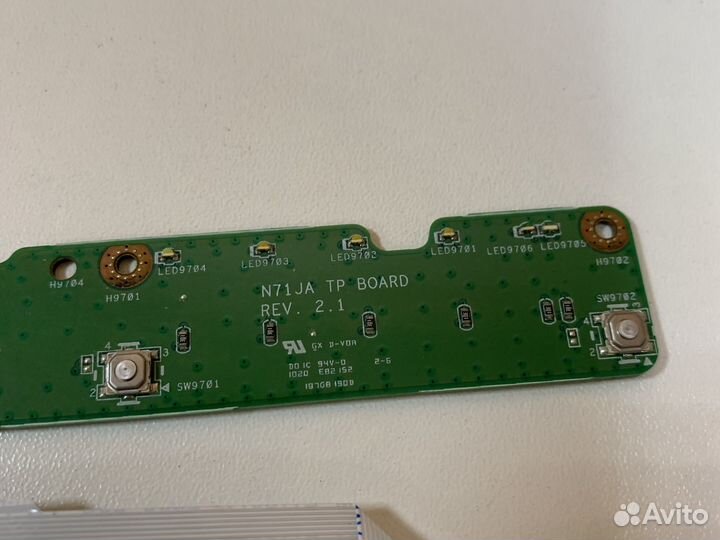 Плата тачпада ноутбука asus n71j