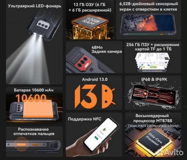 CUBOT King Kong 8, 6/256 ГБ