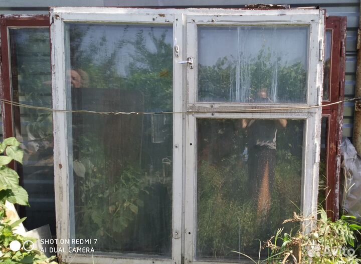 Оконные рамы с коробкой 3шт