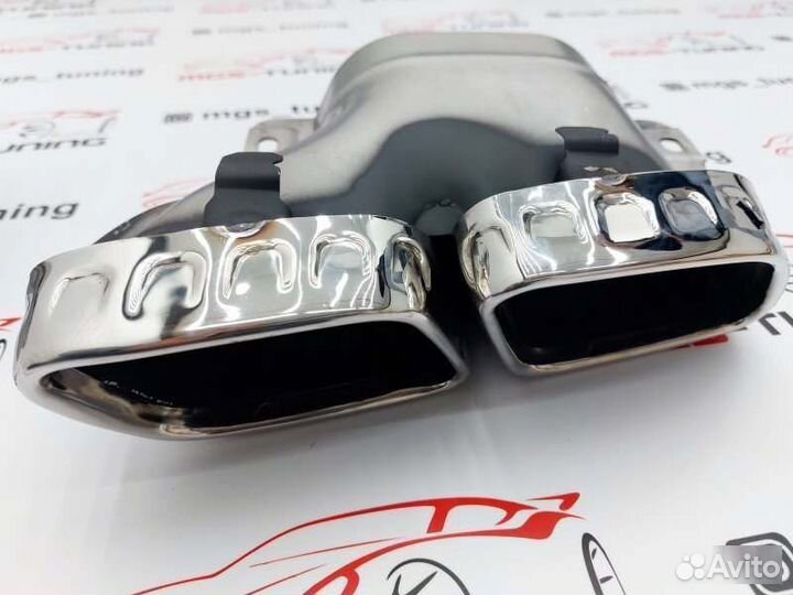 Насадки на выхлоп 63 амг Мерседес C-class W206 AMG