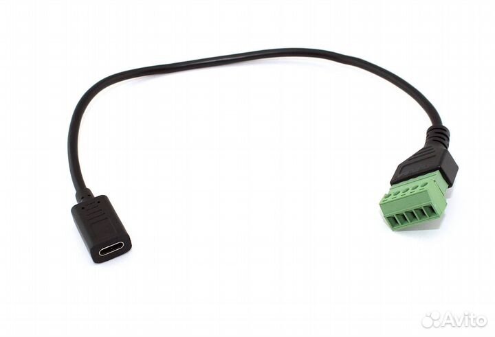 Кабель со сборным разъемом USB Type C мама