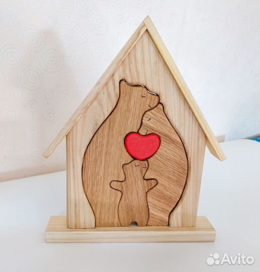 Сувенир пазл деревянный