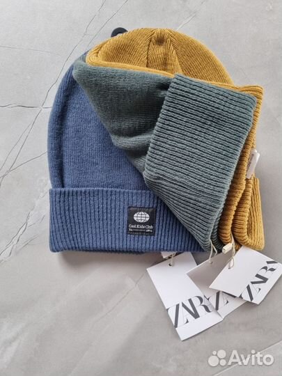 Детская шапка бини zara новая
