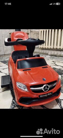 Толокар. Машина-каталка, родительская ручка