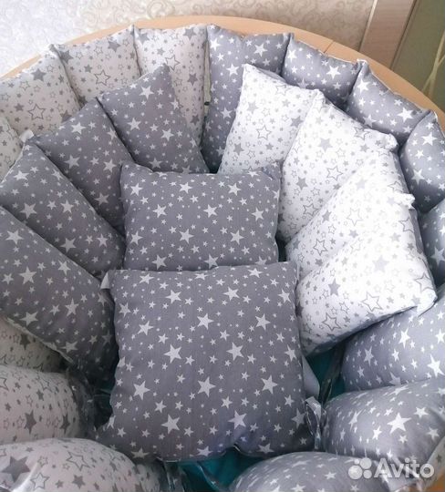 Новые бортики на детскую кроватку