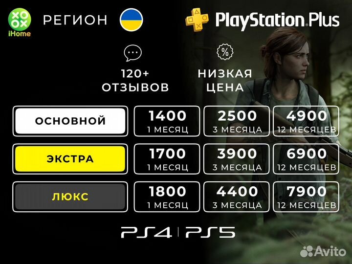 Подписка PS - /Extra/ Украина Plus Продажа игр