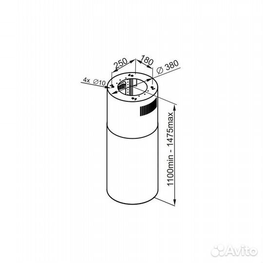 Кухонная вытяжка Maunfeld Lee Isla 39 inox