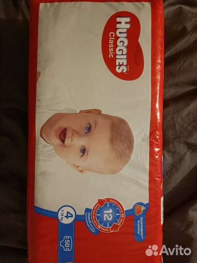 Подгузники Huggies classic 3,4,5