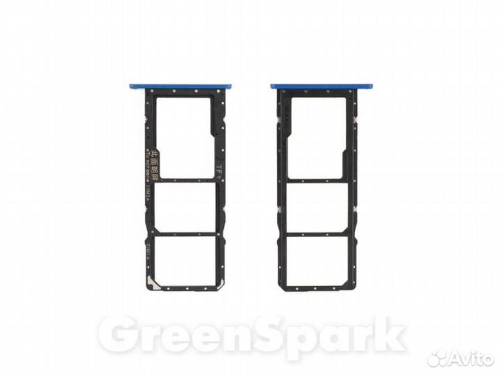 Держатель сим для Huawei Honor 8X синий