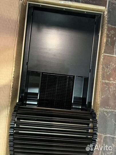 Внутрипольный конвектор черный