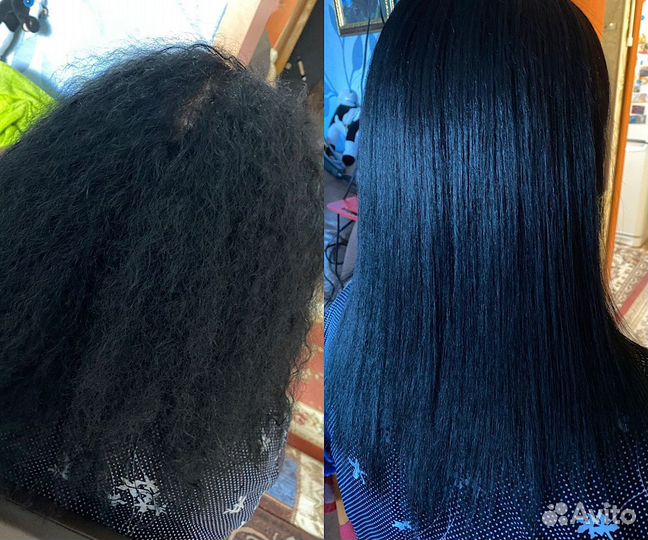 Кератиновое выпрямление волос