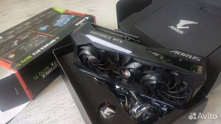 Продам видеокарту Gigabyte Aorus Master 3070ti