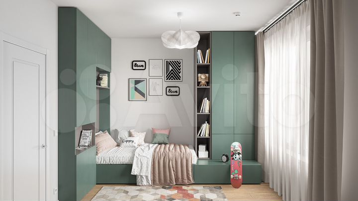 1-к. апартаменты, 31,8 м², 12/17 эт.