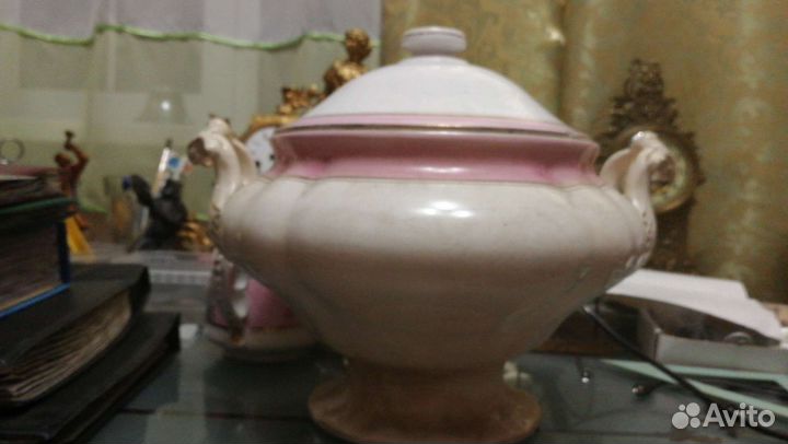 Супница фарфор старинная