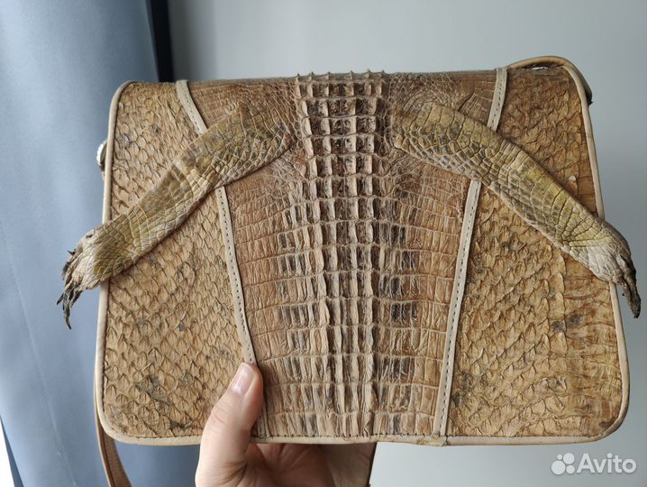 Сумка натуральная кожа крокодила