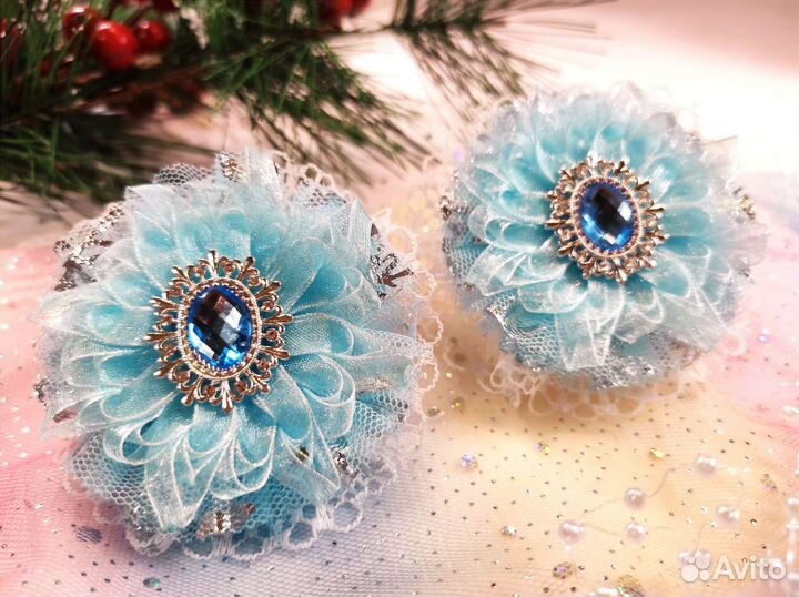 Бантики, заколки, ободки на новый год