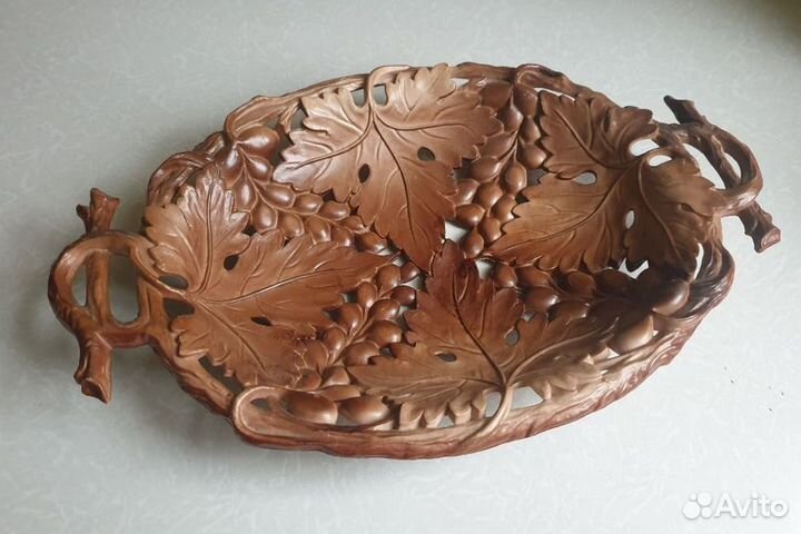 Ваза-тарелка-блюдо Фруктовница сухарница из СССР