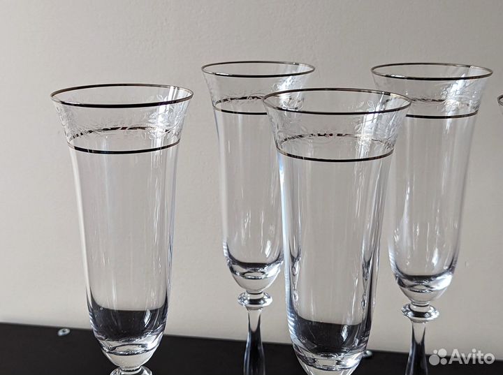 Фужеры для шампанского Bohemia, 6шт