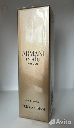 Giorgio Armani - Armani Code Absolu Femme, 50 мл